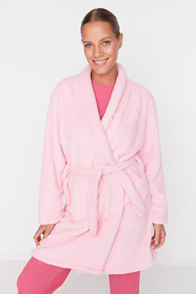 Trendyol Collection Dressing Gown - Pink - Regular