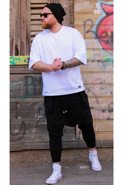 Special Design Men's Black Special Design Shalwar