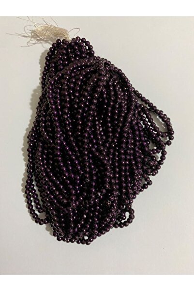 Nazarone 4mm plastične perle od 2 niti, oko 400 komada. Boja patlidžana ljubi...