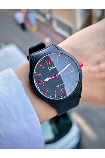 Q&Q Silicone Cord Unisex Wristwatch Sports Model Waterproof