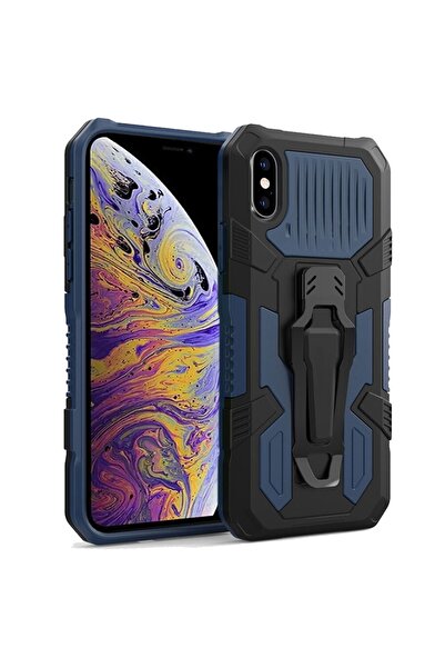 Smart Tech Iphone Xs Max  Uyumlu Zırh Tank Kılıf Yüksek Koruma