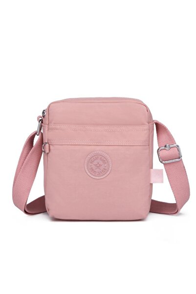 SMART BAGS Uniseks Postacı Çantası Krinkıl Kumaş 3089 Pudra