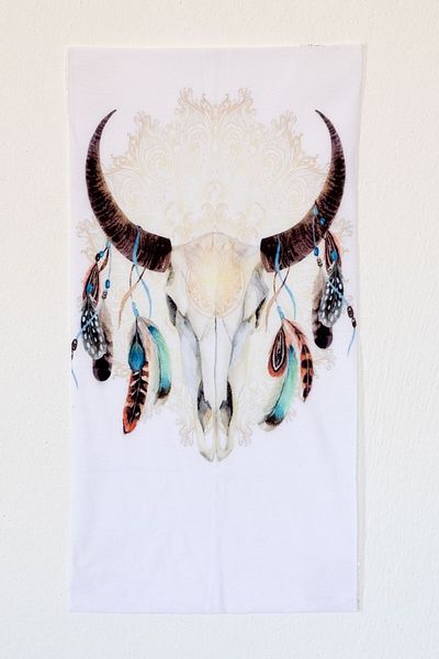 Lila Rosa Ethnic Patterned Bandana Neck Collar