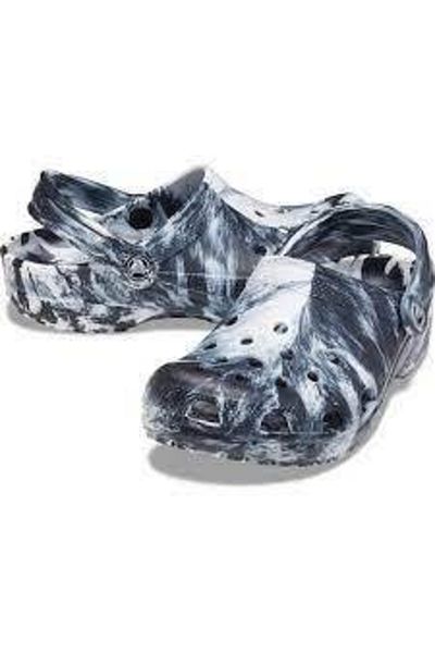 Crocs Classic Marbled Clog Unisex White Sandals & Slippers206867-103
