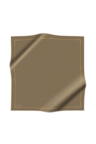 Vissona Γυναικείο μεταξωτό κασκόλ Twill Mink Gold