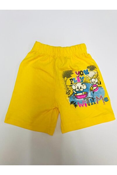 Baby Slon Kids Clup Yazlık Süprem Penye Baskılı Kız Çocuk Şort