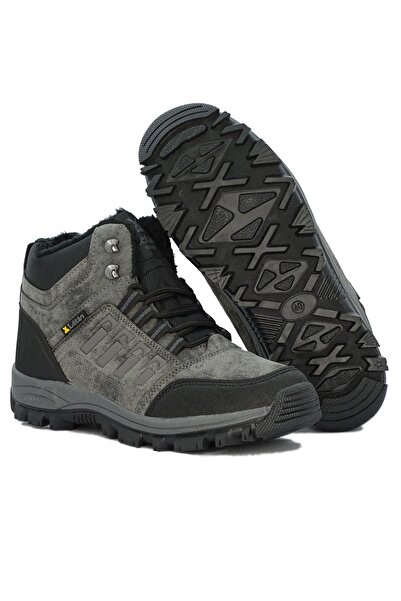 LETAO Fermuarlı Kürklü Unisex Trekking Bot Soğuga Dayanıklı