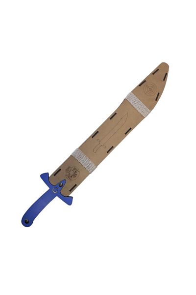 Ahtek Special Design Wooden Toy Scabbard Sword, Blue
