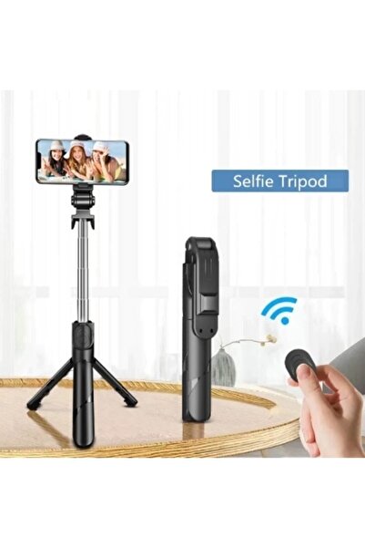 BLUPPLE Bluetooth Kumandalı Selfie Çubuğu Gimbal Tripot Stick Tripod Kablosuz...