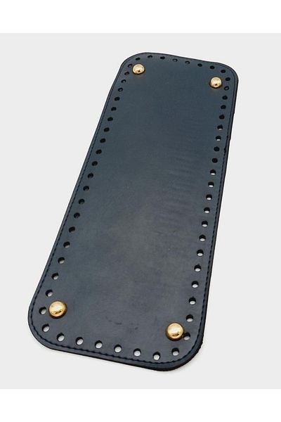 angel çanta aksesuar Τεχνητό δέρμα Navy Blue Χρώμα 30x12 cm Ορθογώνια βάση τσάντας (με ελαφριά χρυσή συσκευή)