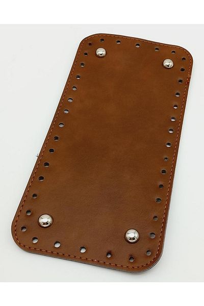 angel çanta aksesuar Τεχνητό δέρμα Tan Χρώμα 25x12 cm Ορθογώνια βάση τσάντας (με ελαφριά χρυσή συσκευή)