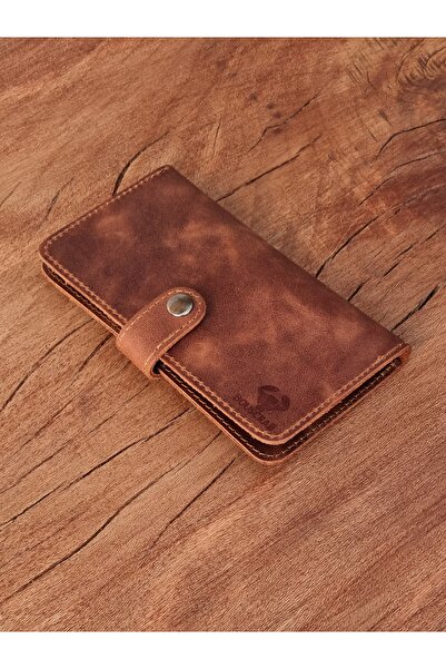 English Leather Tütün Kesesi Çıtçıtlı Tütün Çantası Gerçek Deri