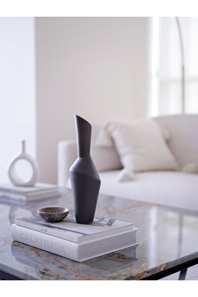 Beige & Stone Liena Vazo Dekoratif Obje