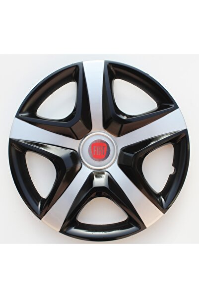 Fiat Bravo 14"inç Kırılmaz 4 Adet 1 Takım Siyah Gri Jant Kapağı Seti