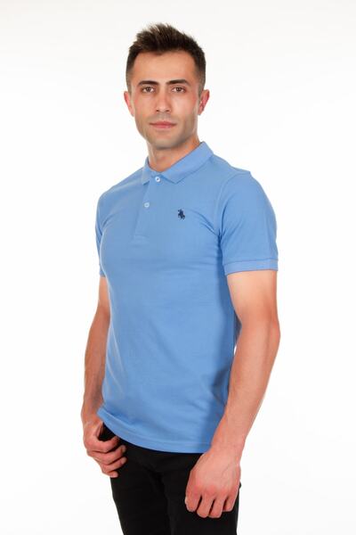 BENESSE Slim Fit Polo T-shirt με λαιμόκοψη