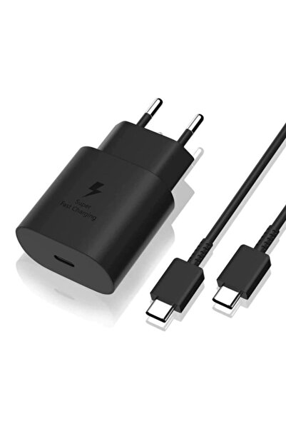 Samsung Type-c 25w Siyah Hızlı Şarj Aleti