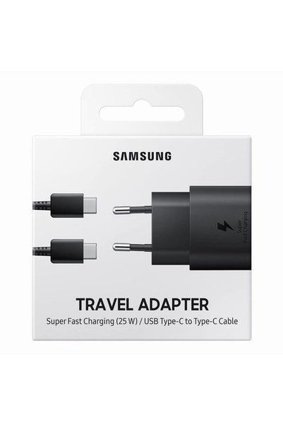 Samsung Type-c 25w Siyah Hızlı Şarj Aleti