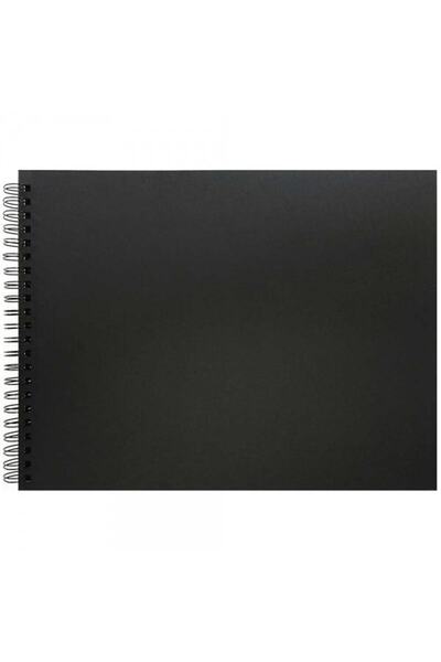 Winsor Newton Winsor & Newton : Black Hard Covered Spiral Sketchbook : 180 Gr (40 Sheets) : 30 X 38 Cm