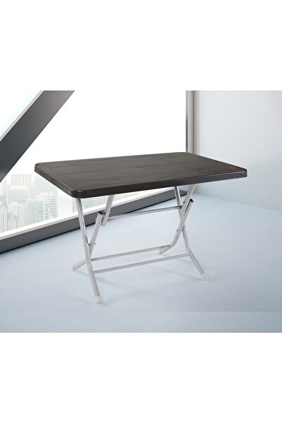 Genel Markalar Md 70x120 Plastik Katlanır Masa Kahve Shm357