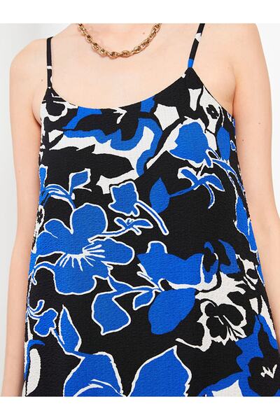 LC Waikiki Rochie de damă cu bretele cu model cu gât în U