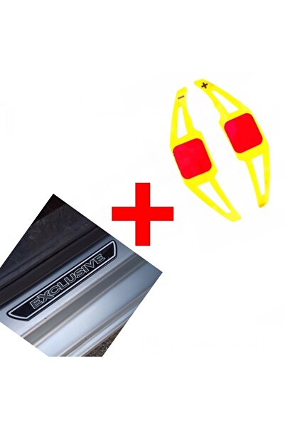 Genel Markalar Honda Civic Fc5 Uyumlu  F1 Kulakçık Pedal Shift Sarı Ve Exclus...