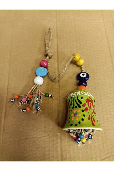 Trend Dünyası Ornament de perete din ceramică cu frânghie de răchită și ciucu...