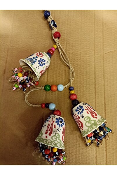 Trend Dünyası Κεραμικό στολίδι τοίχου κήπου με φούντες από ψάθινο σχοινί