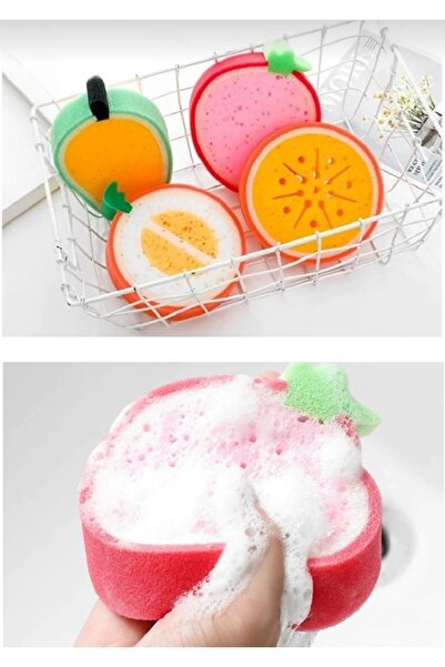 Phigo إسفنجة لطيفة على شكل فاكهة للبشرة الحساسة للأطفال والرضع - غسول تنظيف الجسم