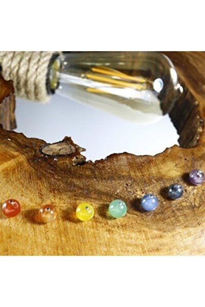 ILGIN DOĞAL TAŞ TAKI Doğal Çakra Ağaç Lambader - El Yapımı