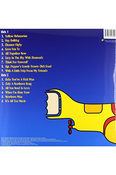 Genel Markalar The Beatles Yellow Submarine Songtrack Plak