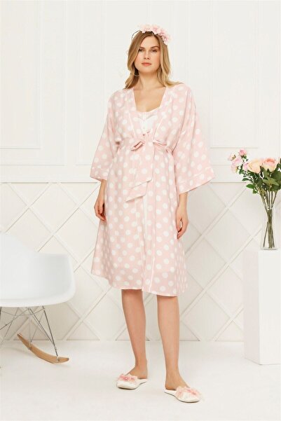 Cossy By Aqua Πουδρένια ρόμπα 21aqu0021542