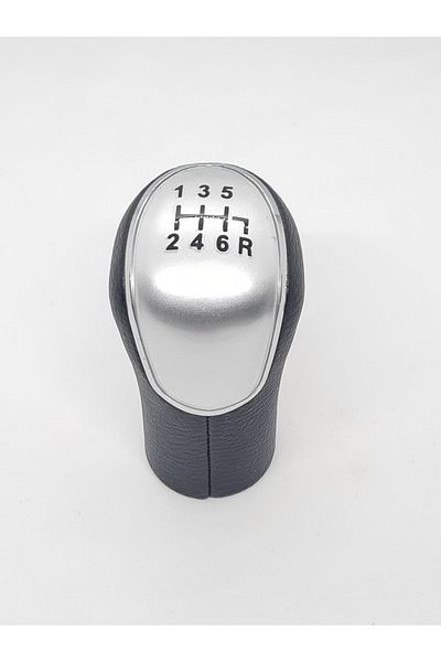 Favori Auto Parts Nissan Navara Gray Scheme Leather Gear Shift Knob 6 Speed