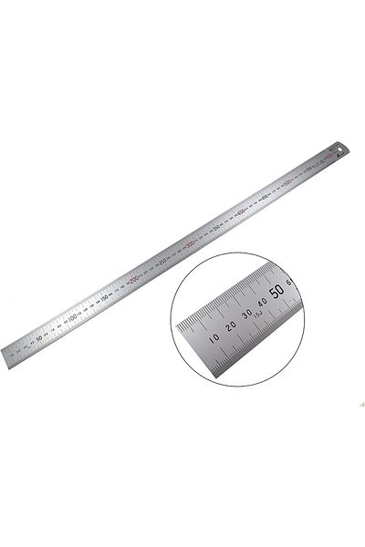 SHİNWA Stainless Steel Machine Ruler Wide 100 cm