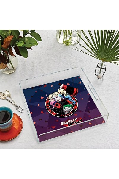 Adawall Harley Quinn Plexiglass Tray (Licensed Product by Warner Bros) 25X25Cm