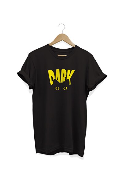WİDİ Dark Printed Black T-shirt