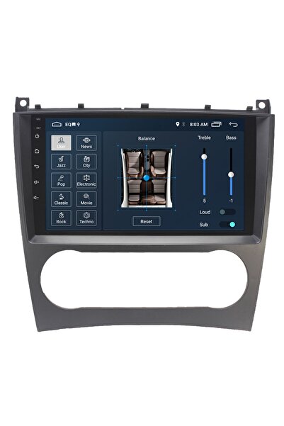 MYWAYY Mercedes C Class C180 (W203-W209) Android Carplay Navigasyon Multimedya Ekran Teyp 2gb Ram