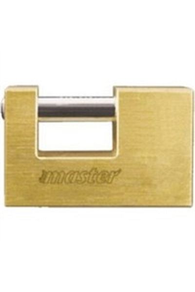 Master First 90 Mm Yellow Solid Brass Sliding Shaft Padlock