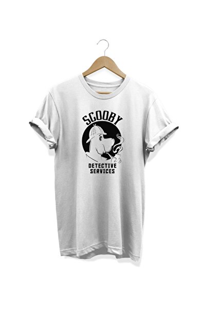 WİDİ Scooby Štampano Beli T-shirt
