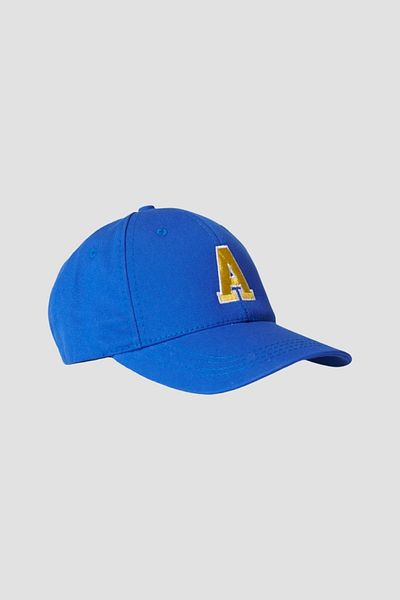 AC&Co / Altınyıldız Classics Men's Saks Blue 100% Cotton Embroidered Hat