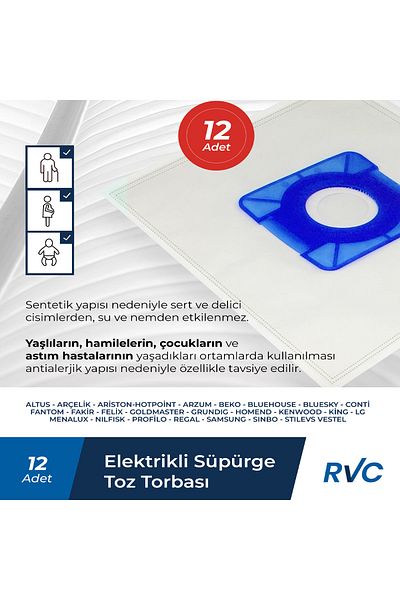 FELIX Polvo 12 Fl 487 - 12 Compatible Vacuum Cleaner Dust Bag