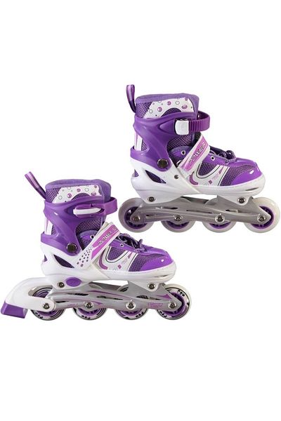 F-Sports Illuminated Adjustable Silicone Wheel Metal Body Skate