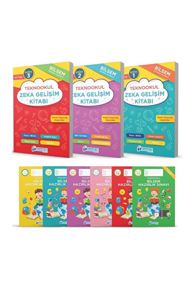 Teknookul Yayınları 3. Sınıf Bilsem Sınavı Hazırlık Seviye 1-2-3 (S1 S2 S3) Sv