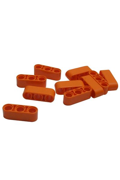 LEGO Original Technic Moc Custom Accessory Liftarm 1 X 3 Thick - Orange 4 Pieces Will Be Sent