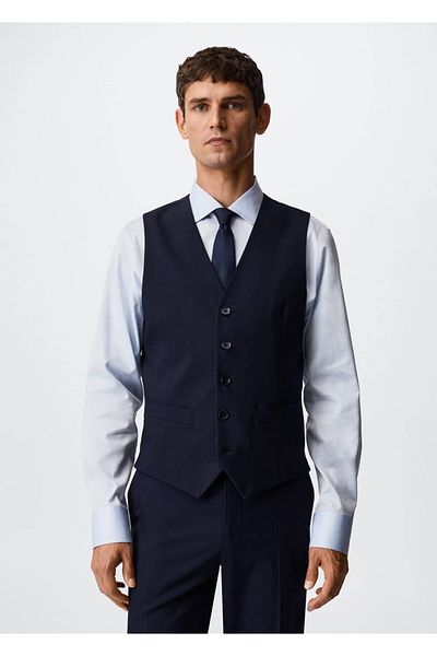 MANGO Man Slim Fit Anzugweste