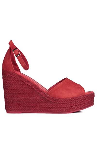 Fitbas 6863 527 Γυναικεία Κόκκινα Σανδάλια Σανδάλια μεγάλου και μικρού μεγέθους