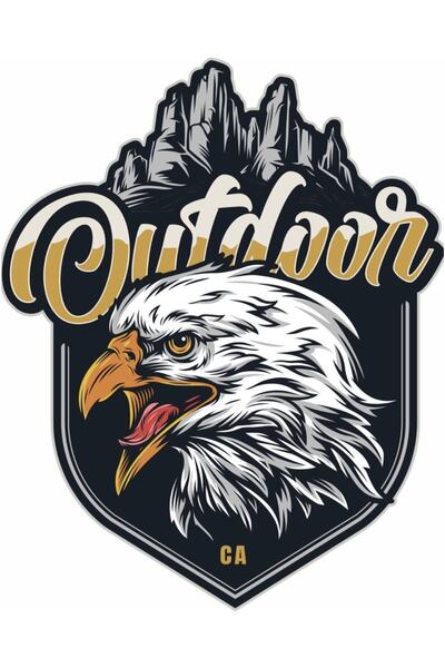 MegaSticker في الهواء الطلق النسر 15x12 سم سيارة متنقل محرك الكمبيوتر المحمول...