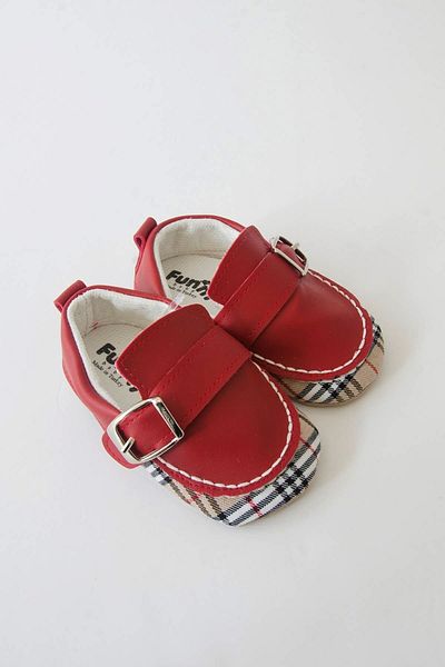 Funny Premium Red Baby Booties