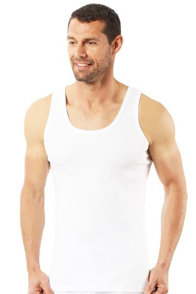 NACAR STORE Men's White 6 Pack Cotton Undershirt