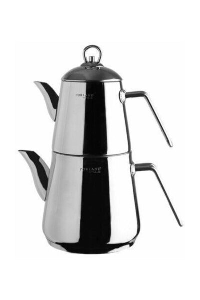 Porland Piramit Çelik Çaydanlık Takımı 4 Parça