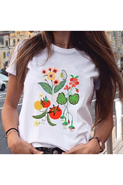 GALASHOP الرسم زهرة النبات الحلو لطيف أزياء تي شيرت Mod486